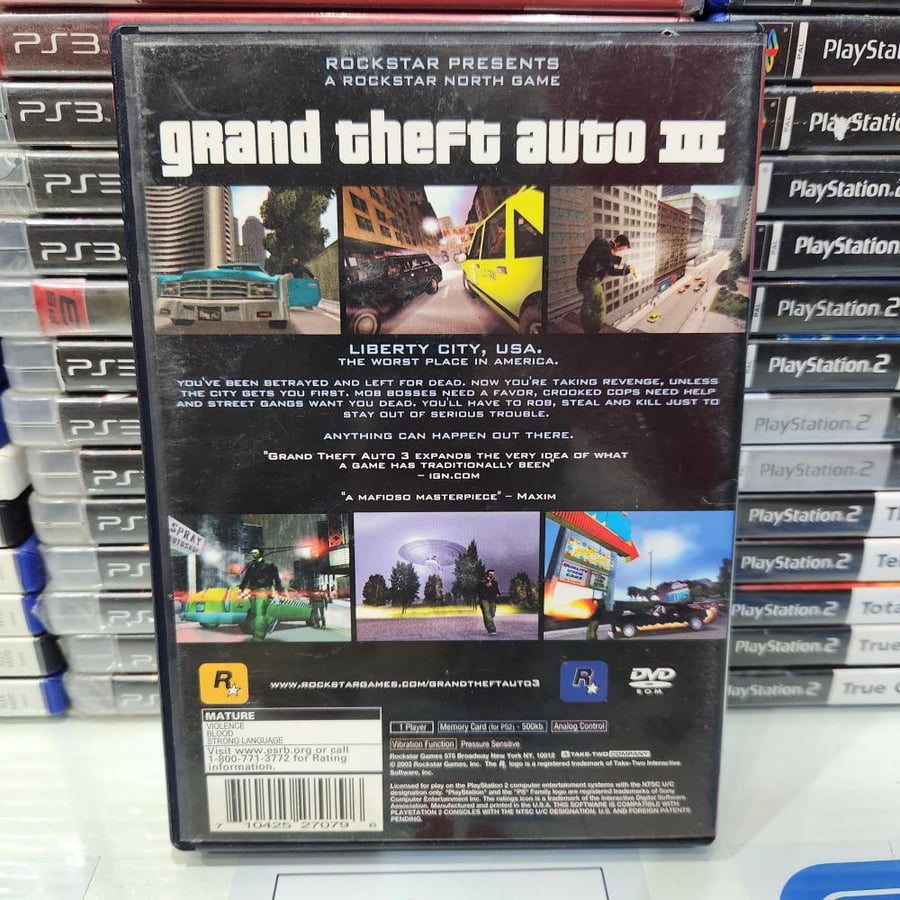 PS2 grand theft auto 3