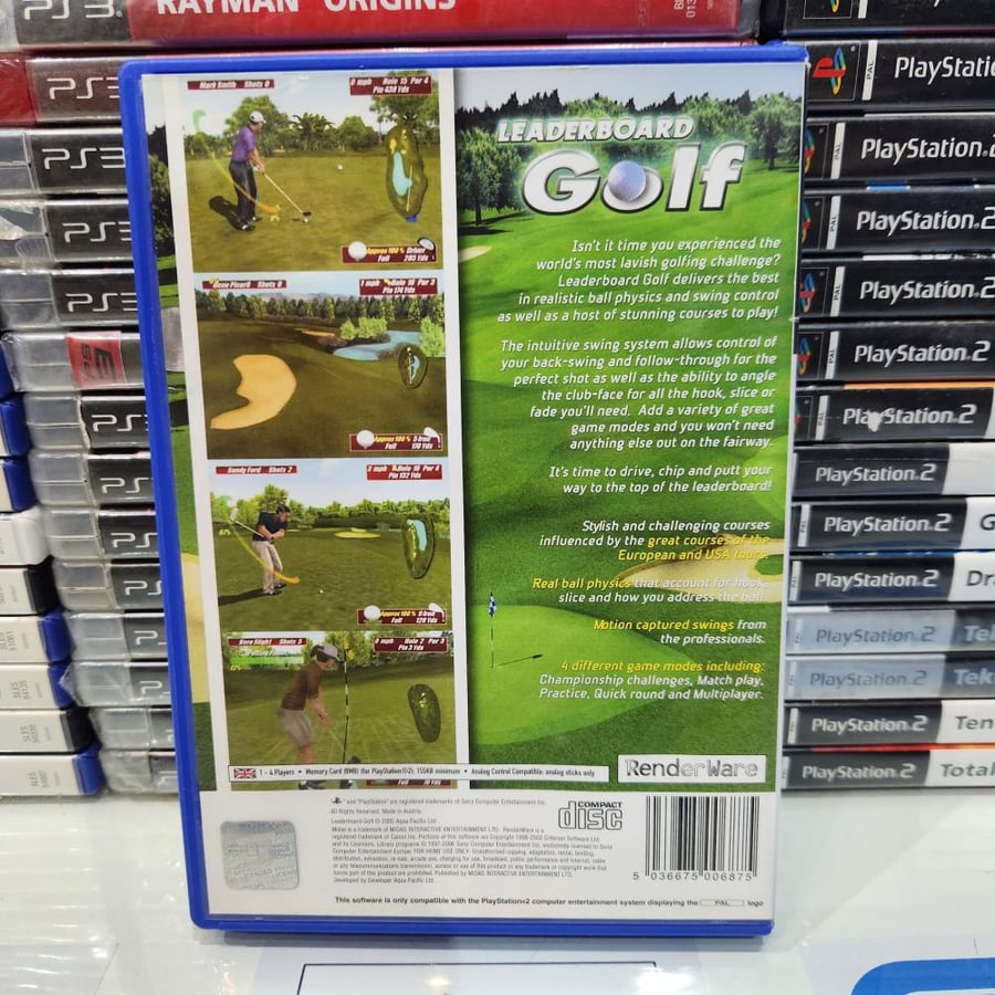 PS2 leaderboard golf