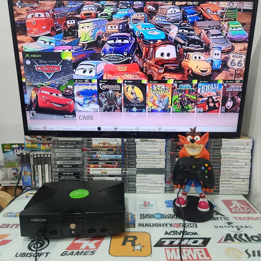 Xbox جهاز اكس بوكس اورجنال مبرمج بداخله ٢٢٠ لعبة
