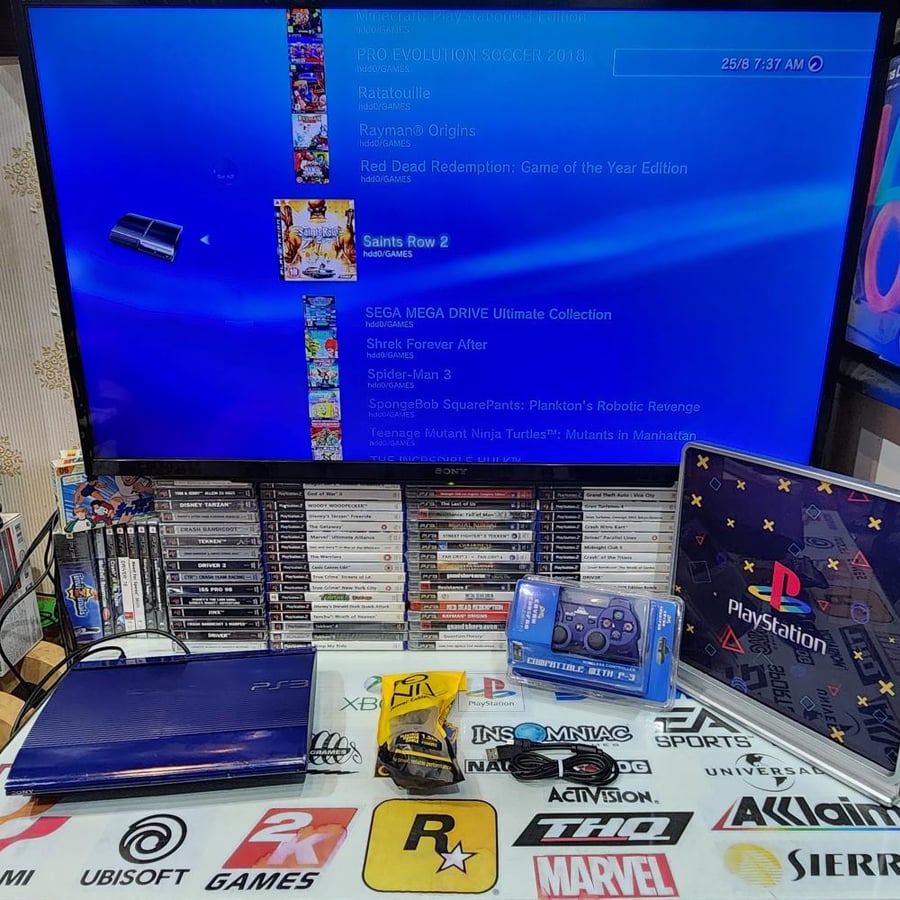 PS3 جهاز بلاستيشن ثري حجم ٥٠٠ قيقا مبرمج