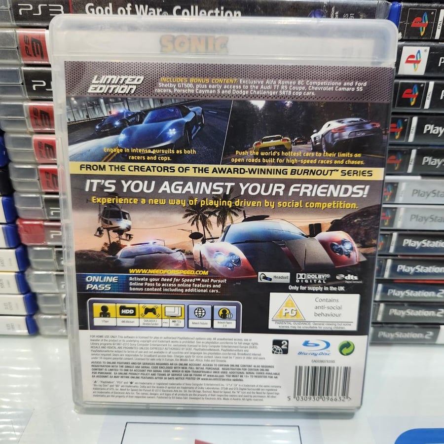 PS3 need for speed hot pursuit limited edition