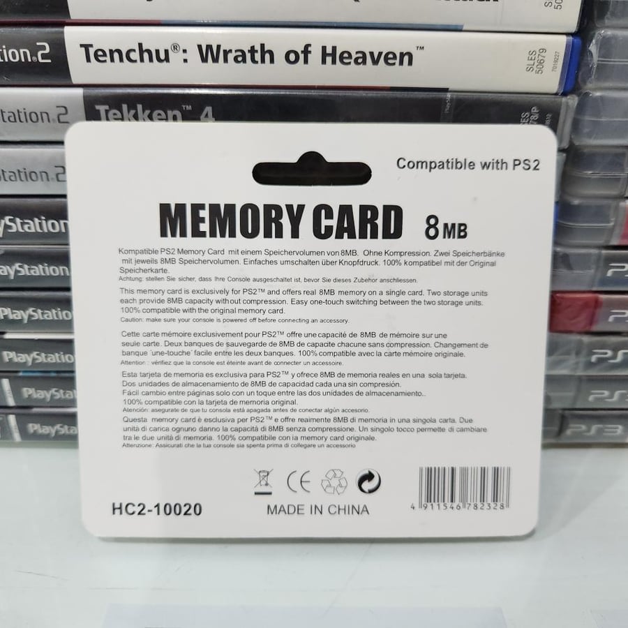 Ps2 ذاكرة بلاستيشن تو حجم 8 ميجا بايت تجاري