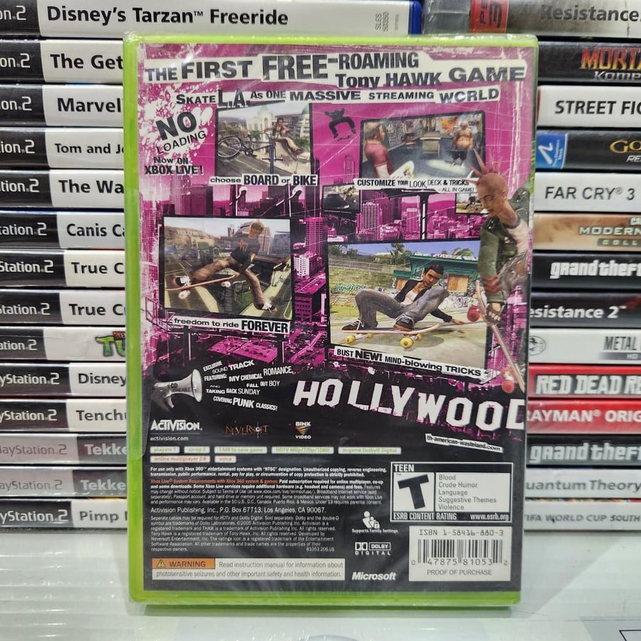 XBOX360 tony hawk's American wasteland جديد