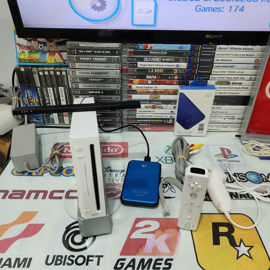Wii جهاز وي مع ١٧٠ العاب