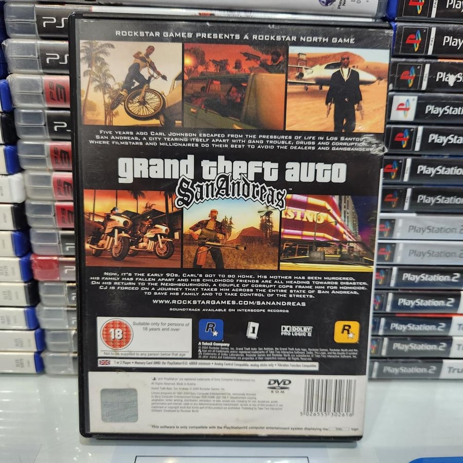 PS2 grand theft auto san andreas