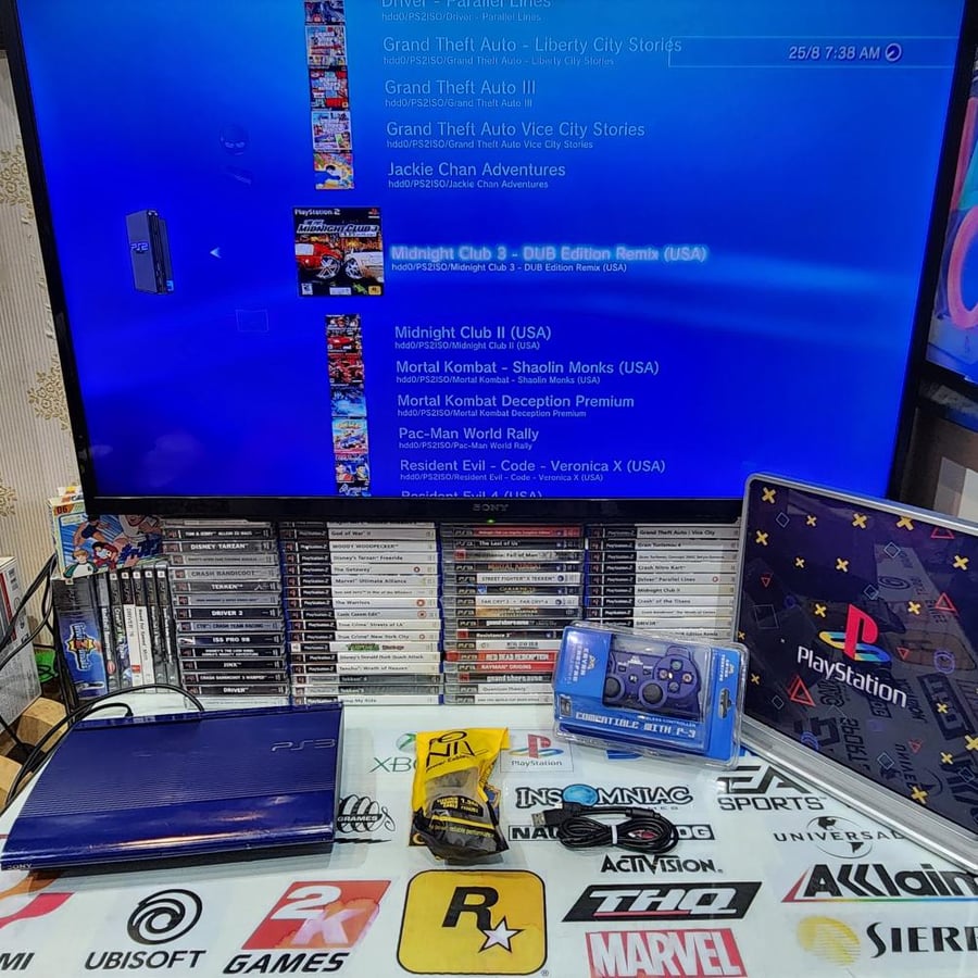PS3 جهاز بلاستيشن ثري حجم ٥٠٠ قيقا مبرمج