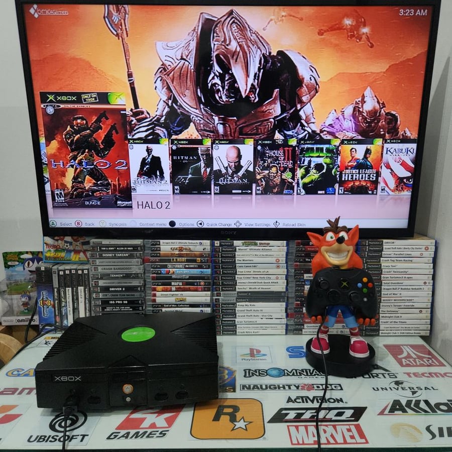 Xbox جهاز اكس بوكس اورجنال مبرمج بداخله ٢٢٠ لعبة