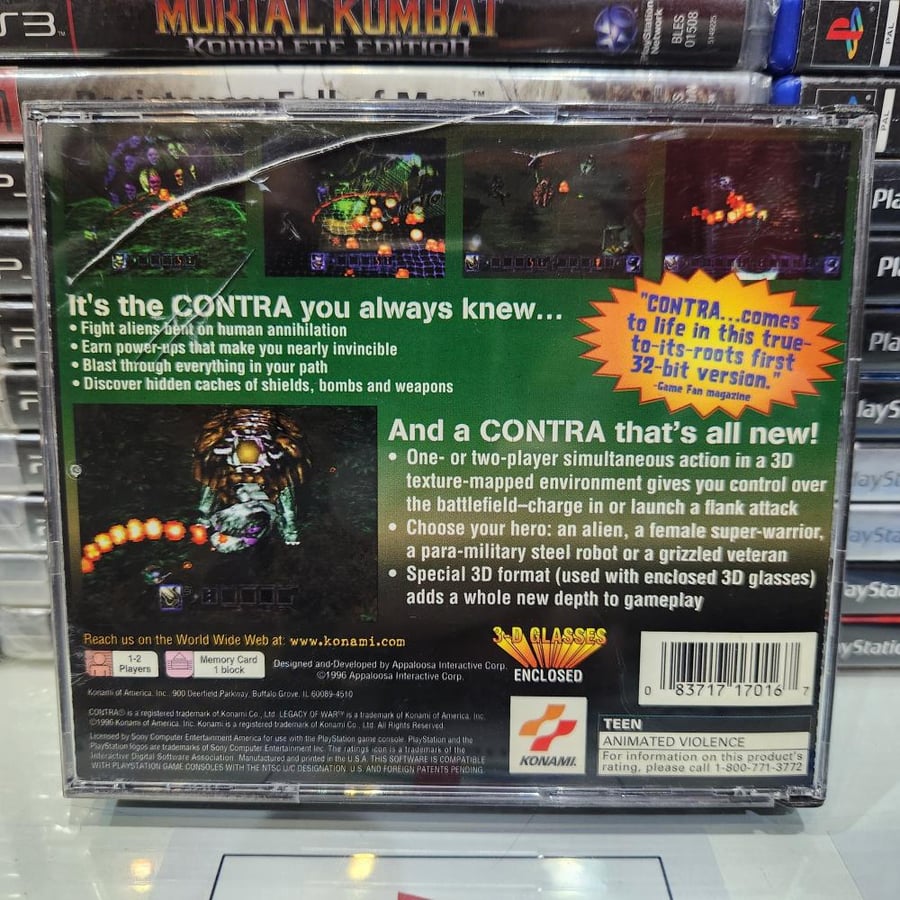 PS1 contra legacy of war