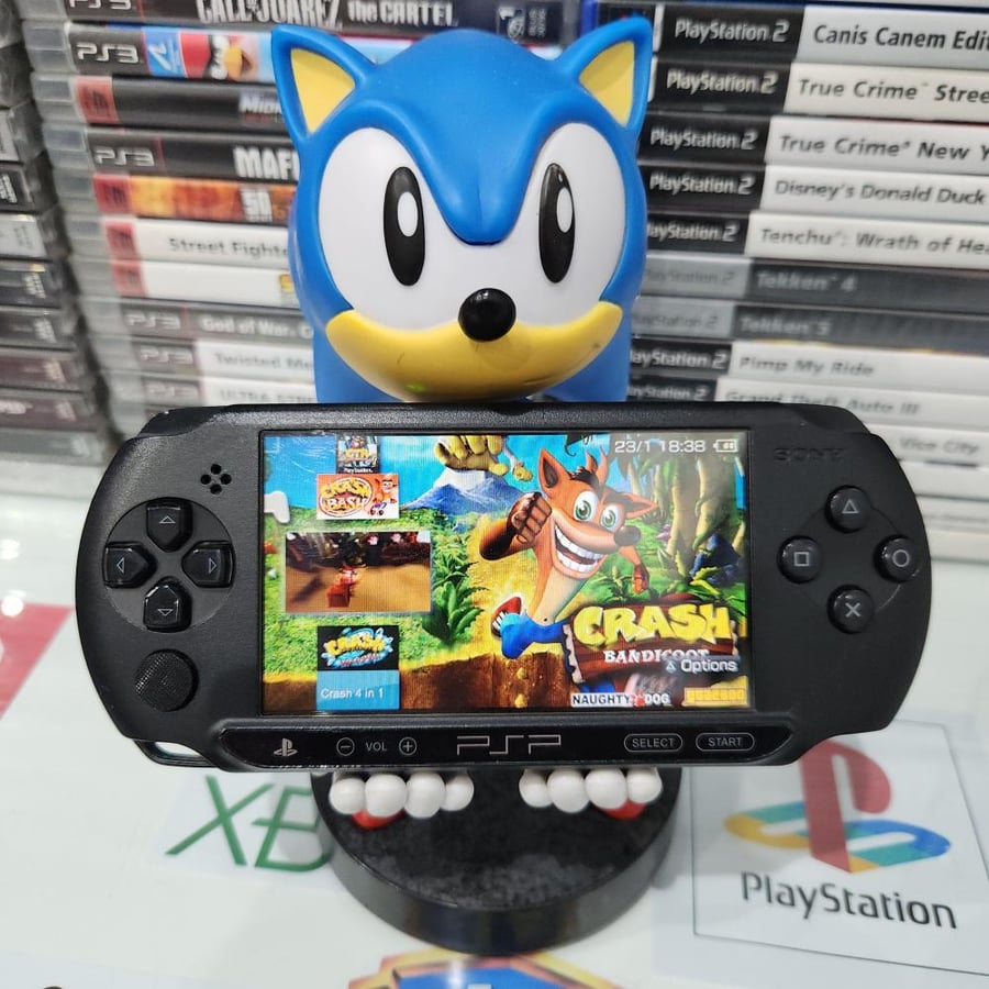 PSP جهاز بي اس بي مبرمج بداخله ١٤٠٠ لعبة ( موديل ستريت )