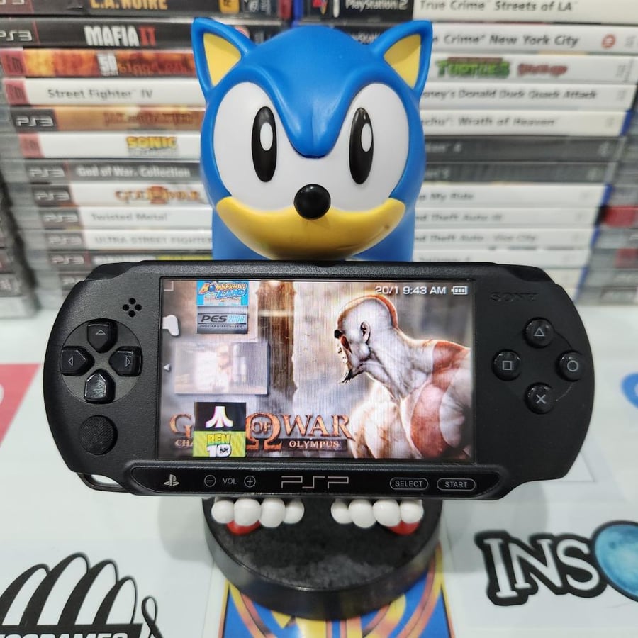 PSP جهاز بي اس بي مبرمج بداخله ١٤٠٠ لعبة ( موديل ستريت )