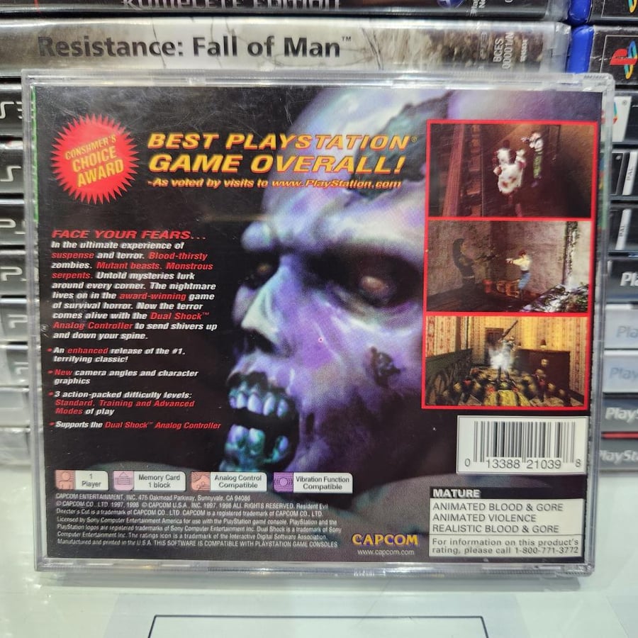 PS1 resident evil director's cut