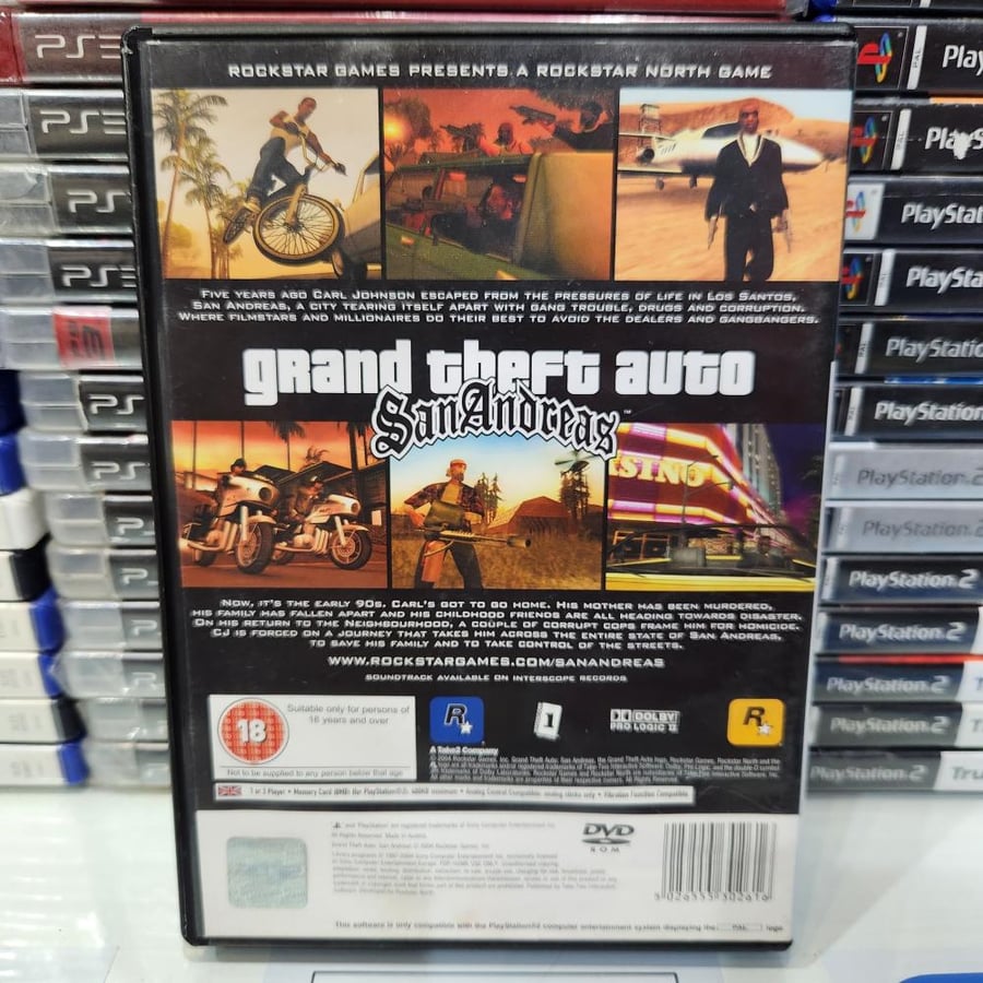 PS2 grand theft auto san andreas
