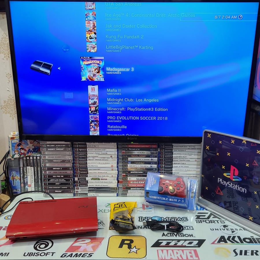 PS3 جهاز بلاستيشن ثري حجم ٥٠٠ قيقا مبرمج