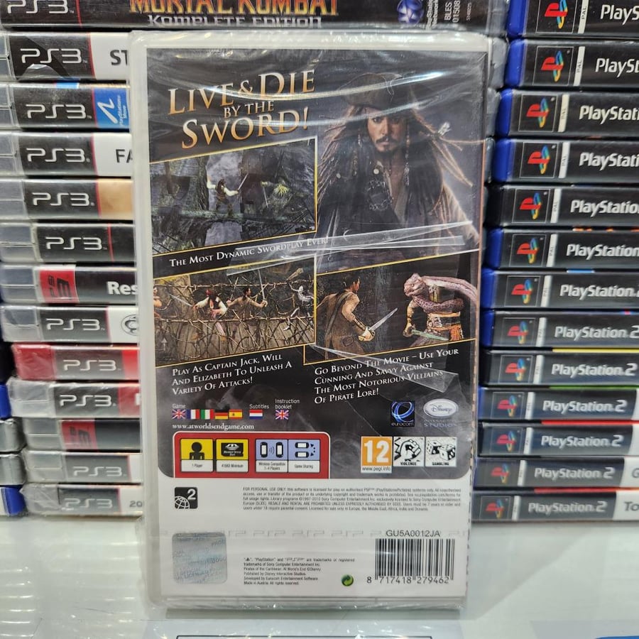 PSP pirates of the caribbean at world's end جديد