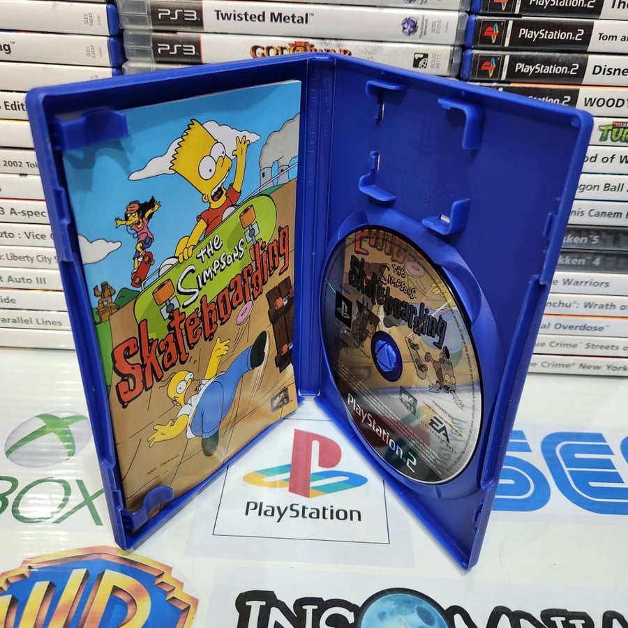 PS2 the Simpsons skateboarding