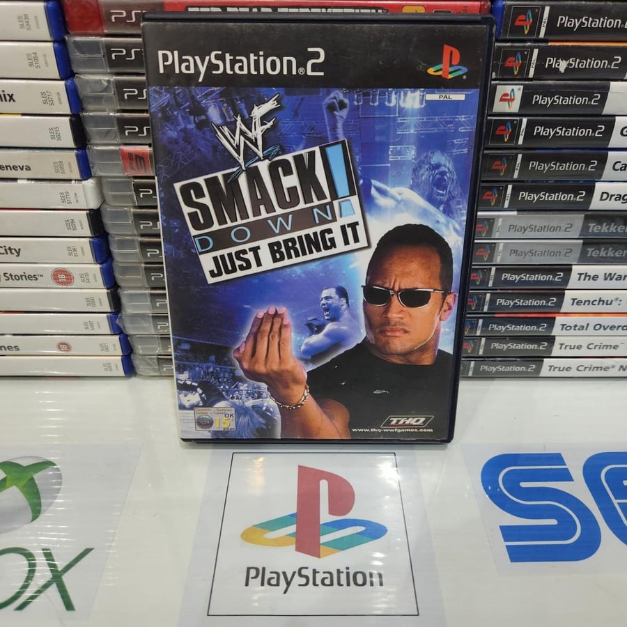 PS2 smack down vs raw just bring it