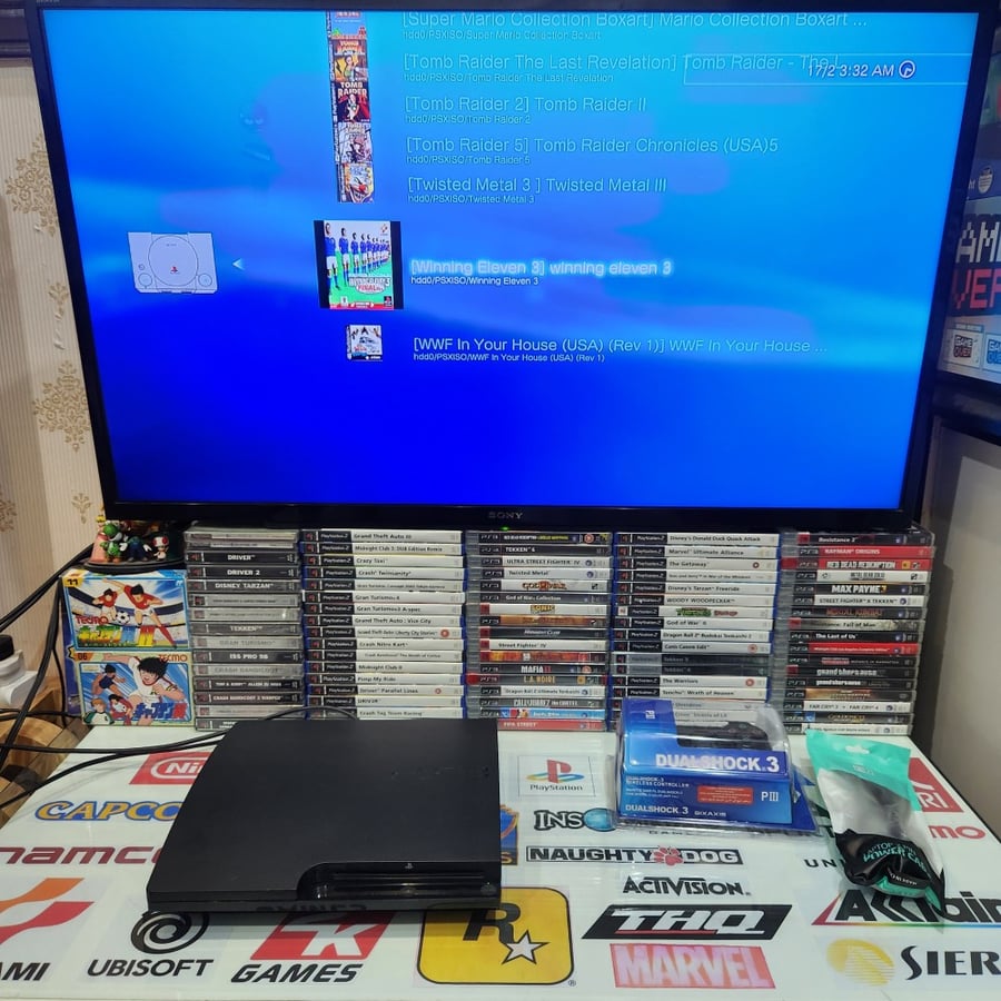 PS3 بلاستيشن ثري حجم 320 قيقا مبرمج