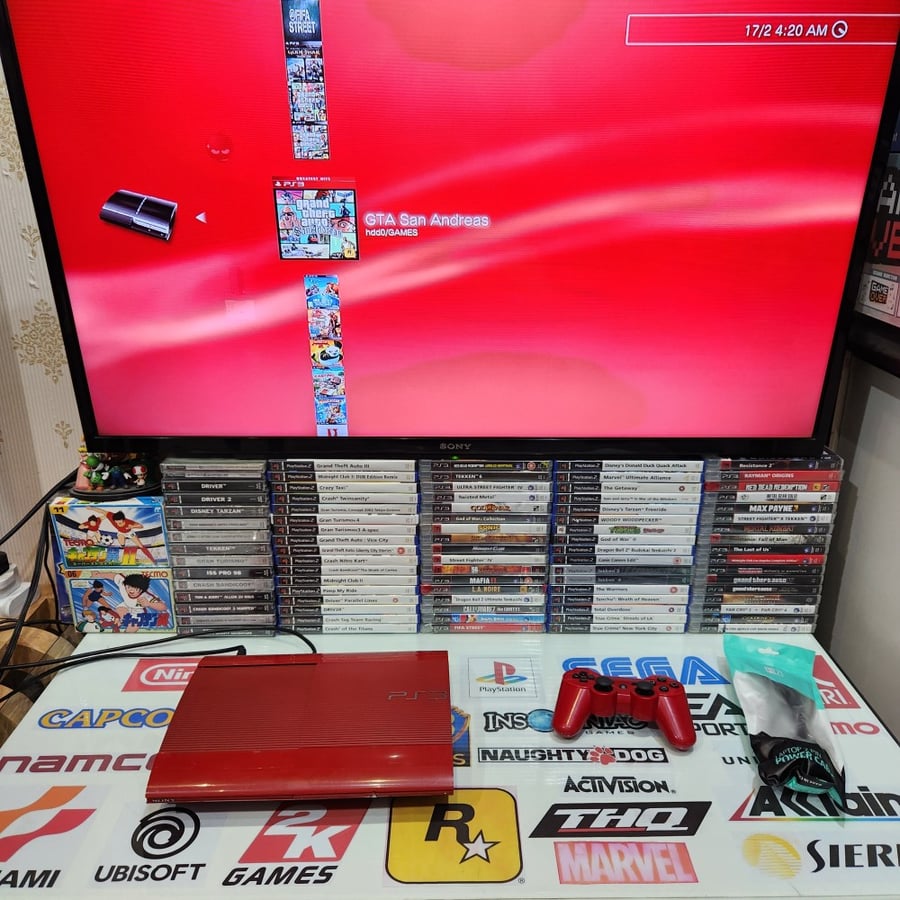 PS3 بلاستيشن ثري حجم ٥٠٠ قيقا مبرمج