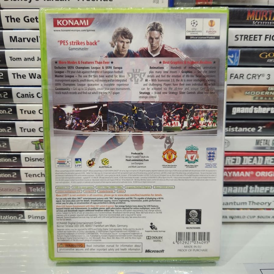 XBOX360 pes 2010 جديد