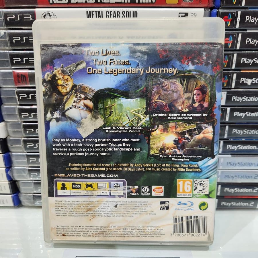 PS3 enslaved odyssey to the west يوجد آثار ماء بالعلبة