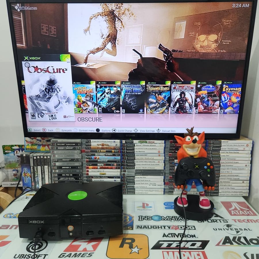Xbox جهاز اكس بوكس اورجنال مبرمج بداخله ٢٢٠ لعبة