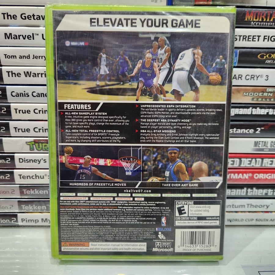 XBOX360 nba live 07 جديد