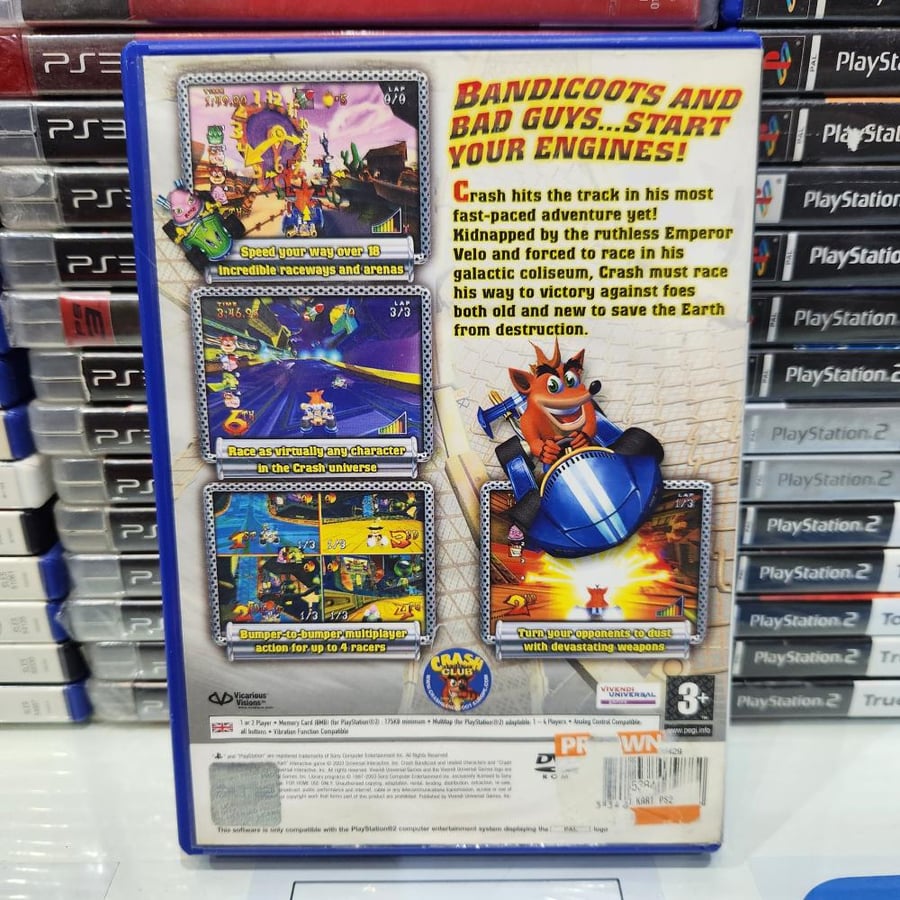 PS2 crash nitro kart