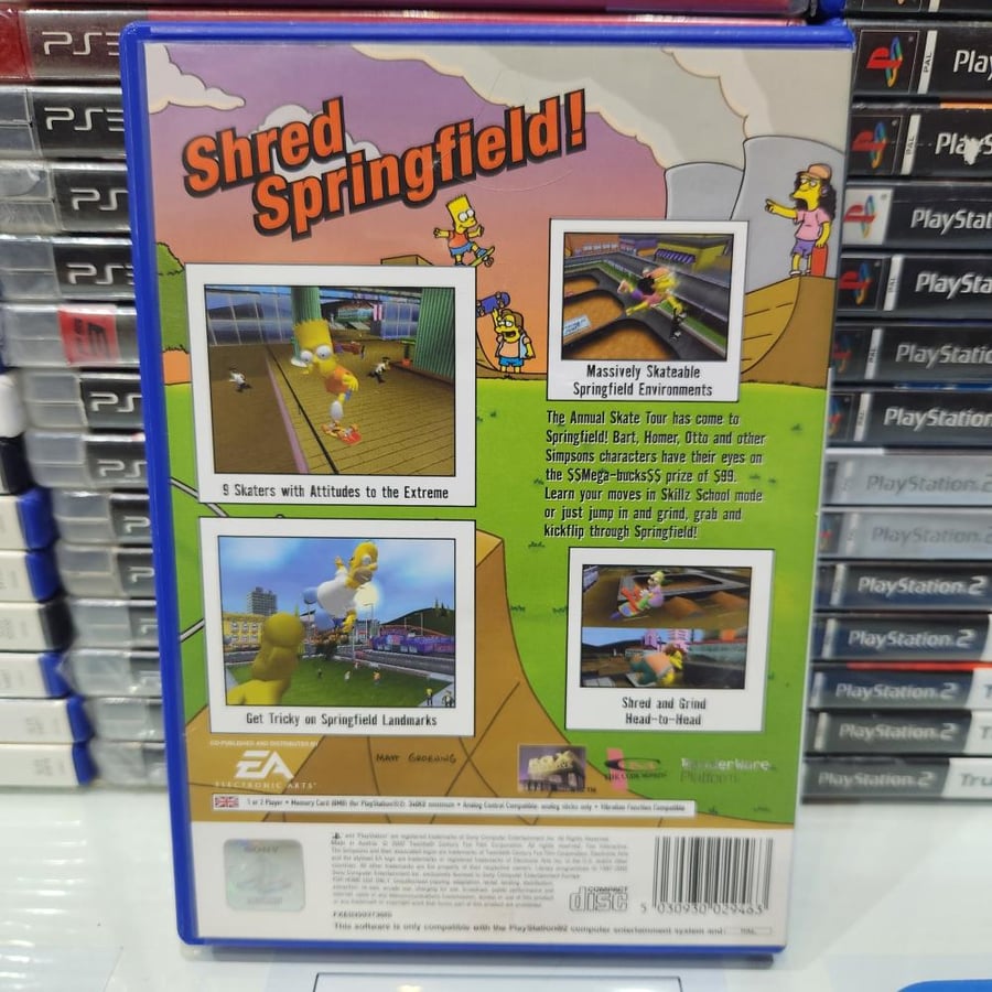 PS2 the Simpsons skateboarding