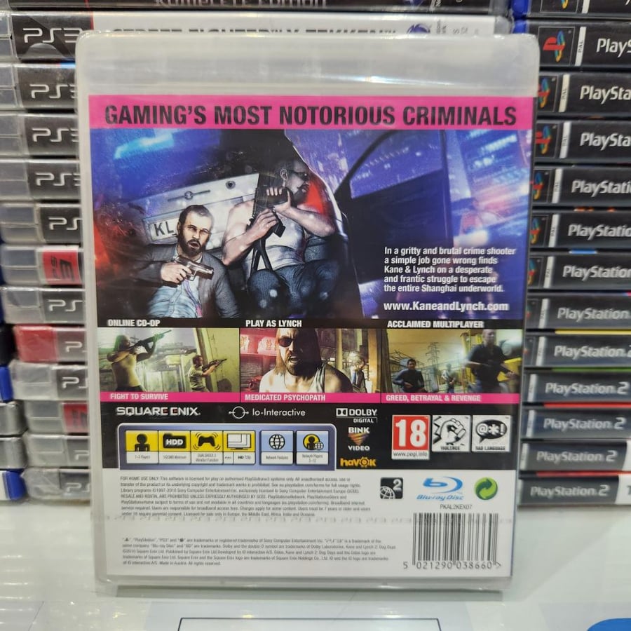 PS3 Kine & lynch 2 dog days جديد