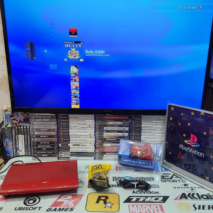 PS3 جهاز بلاستيشن ثري حجم ٥٠٠ قيقا مبرمج