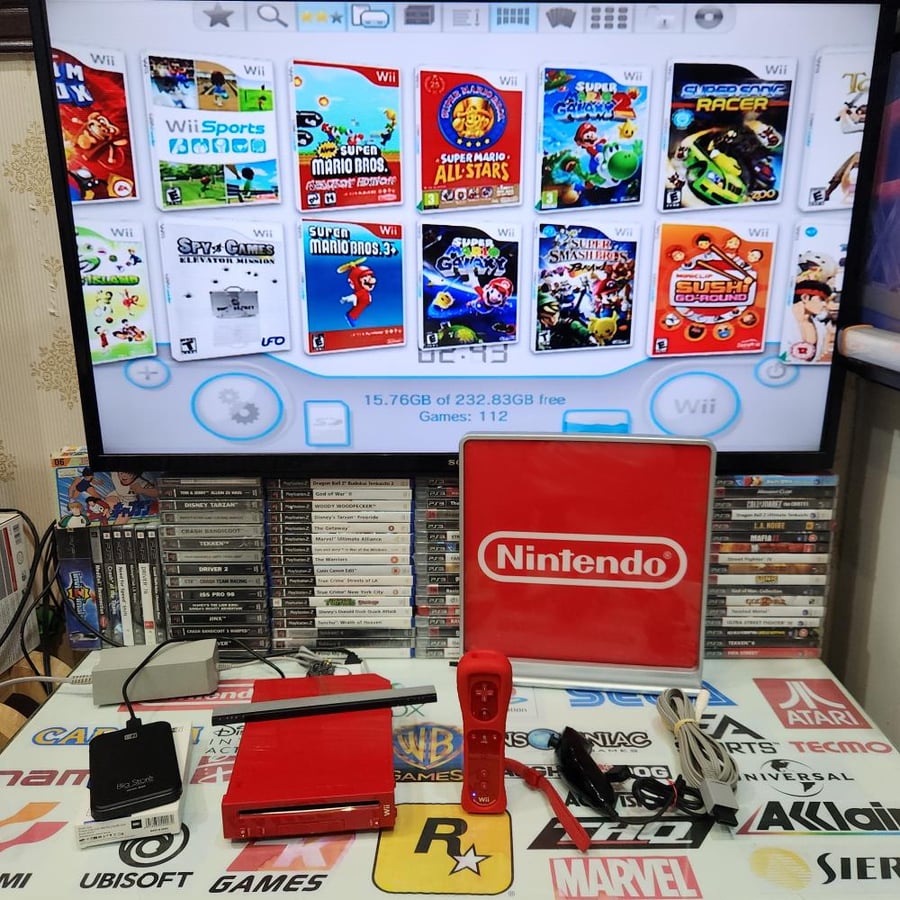 Wii جهاز وي مع ١١٠ العاب