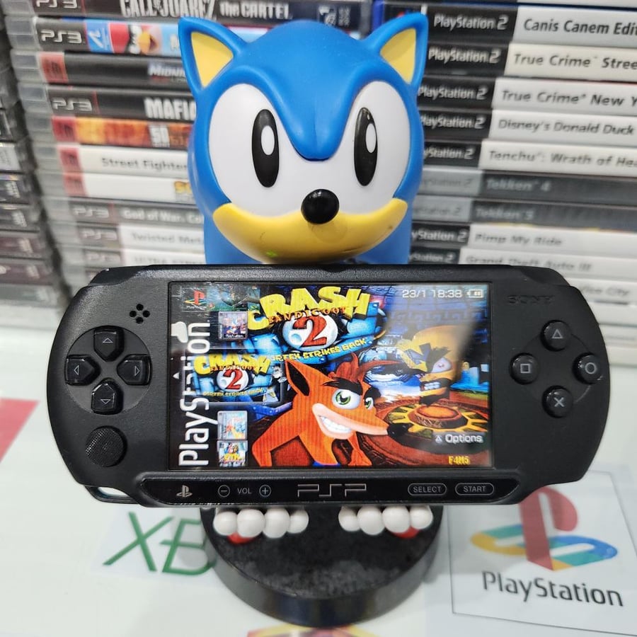 PSP جهاز بي اس بي مبرمج بداخله ١٤٠٠ لعبة ( موديل ستريت )