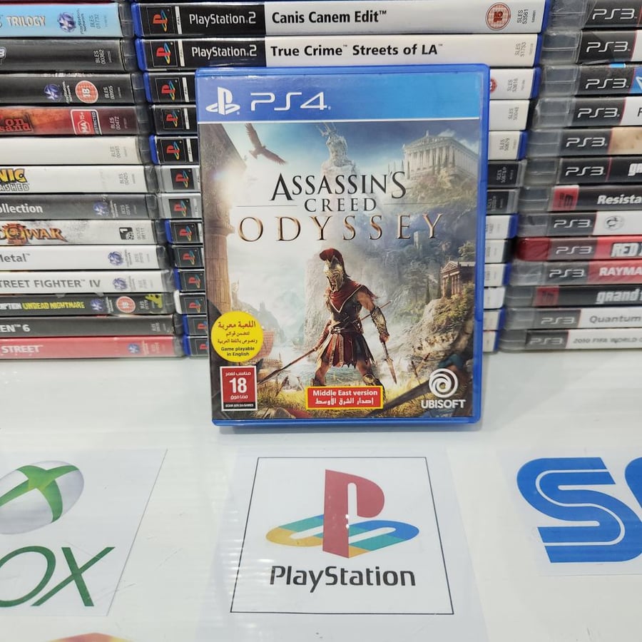 PS4 assassin's Creed odyssey يوجد خدوش بسيطة بالعلبة