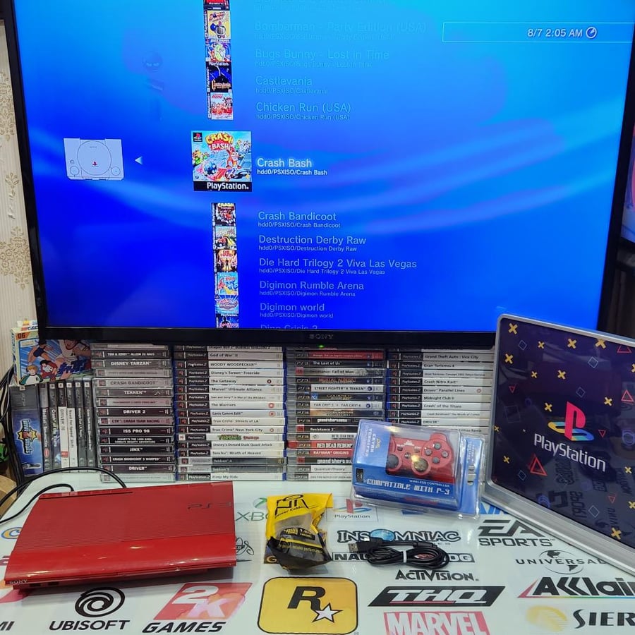 PS3 جهاز بلاستيشن ثري حجم ٥٠٠ قيقا مبرمج