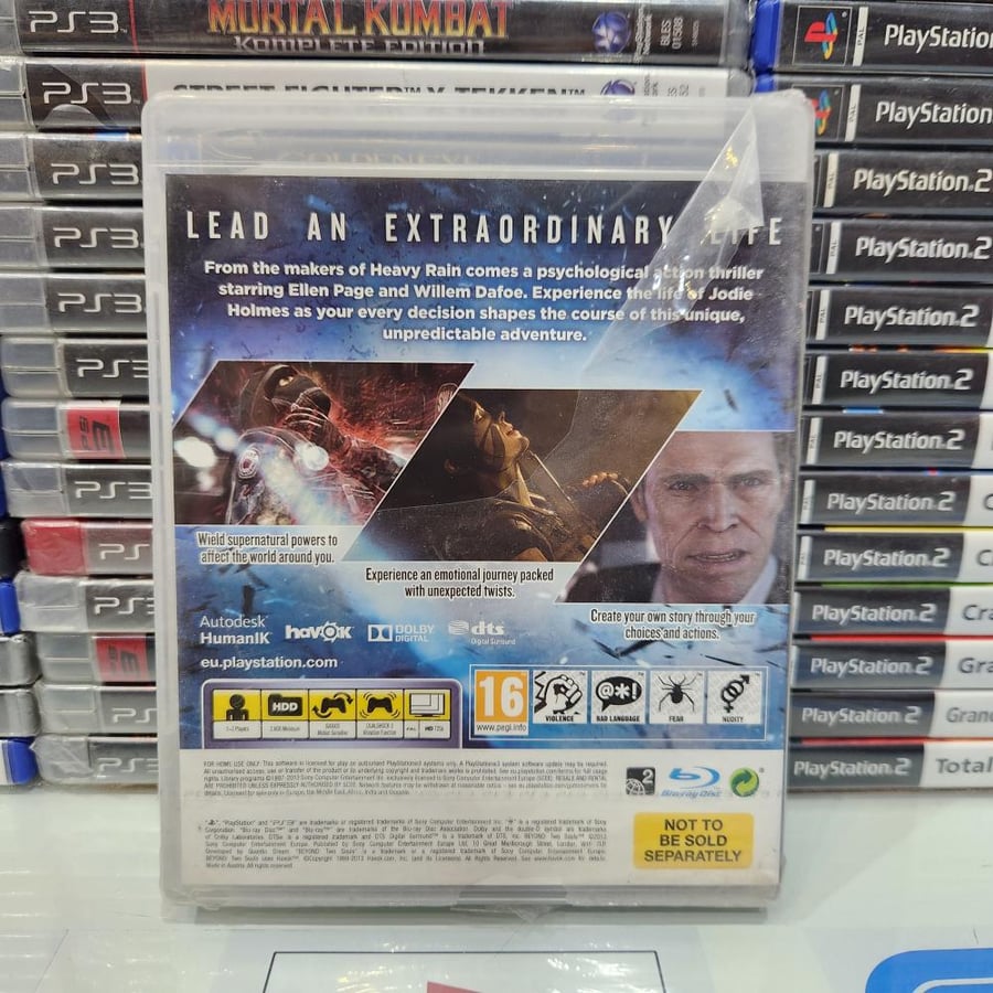 PS3 beyond two souls جديد يوجد تمزق بالتغليف
