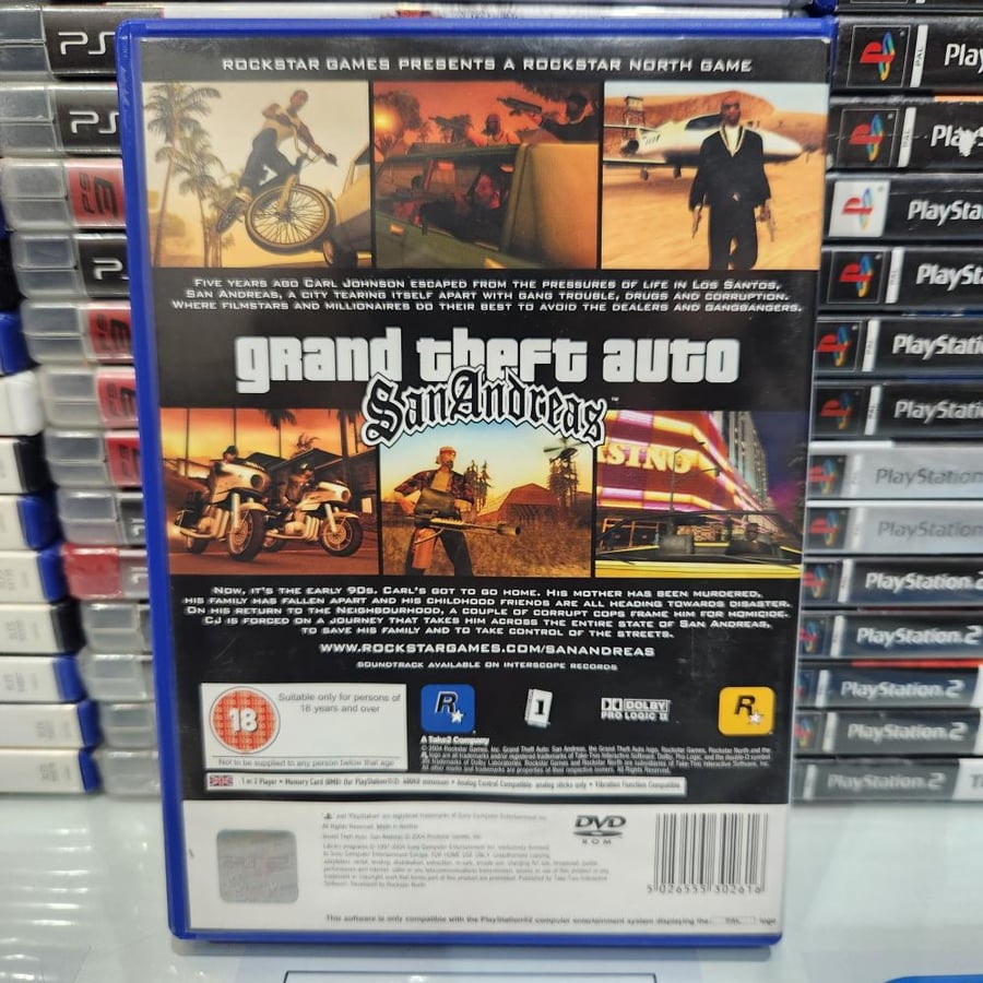 PS2 grand theft auto san andreas