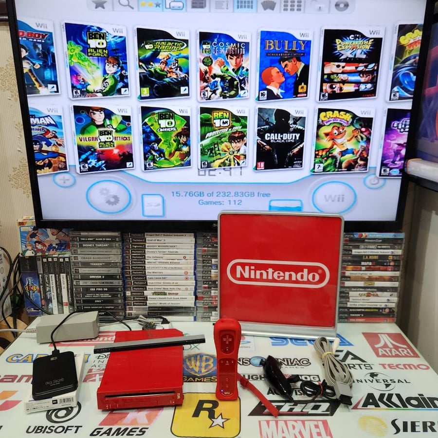 Wii جهاز وي مع ١١٠ العاب