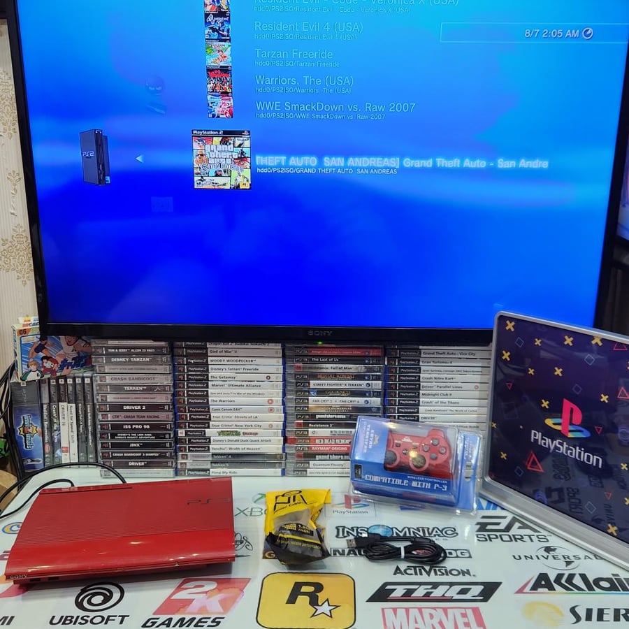 PS3 جهاز بلاستيشن ثري حجم ٥٠٠ قيقا مبرمج