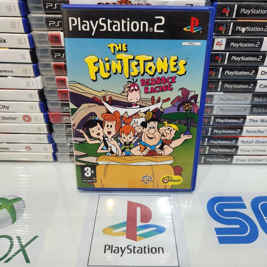 PS2 the Flintstones brdrock racing