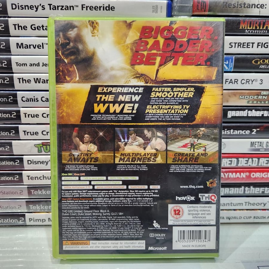 XBOX360 wwe 12 جديد