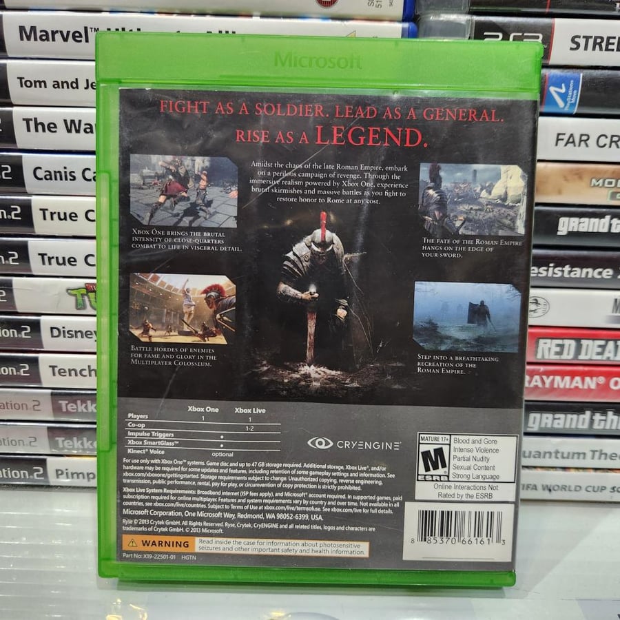 Xbox one ryse son of rome