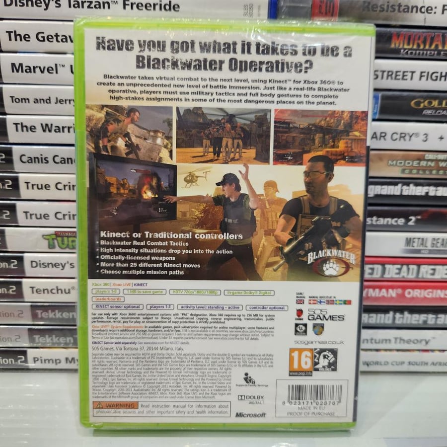 XBOX360 Black water جديد