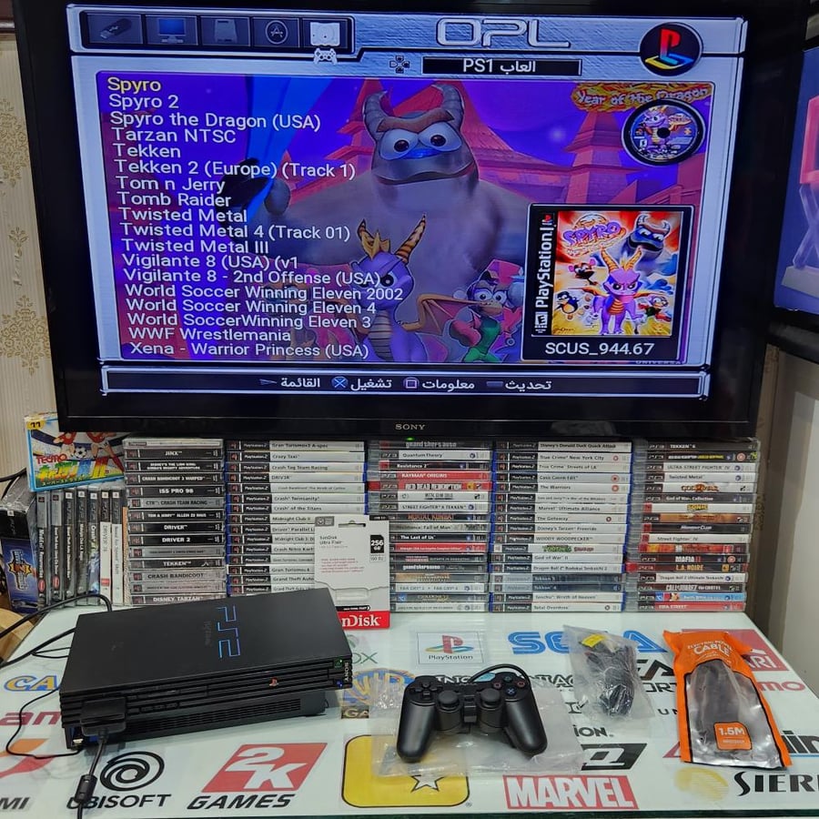 PS2 جهاز بلاستيشن تو مبرمج