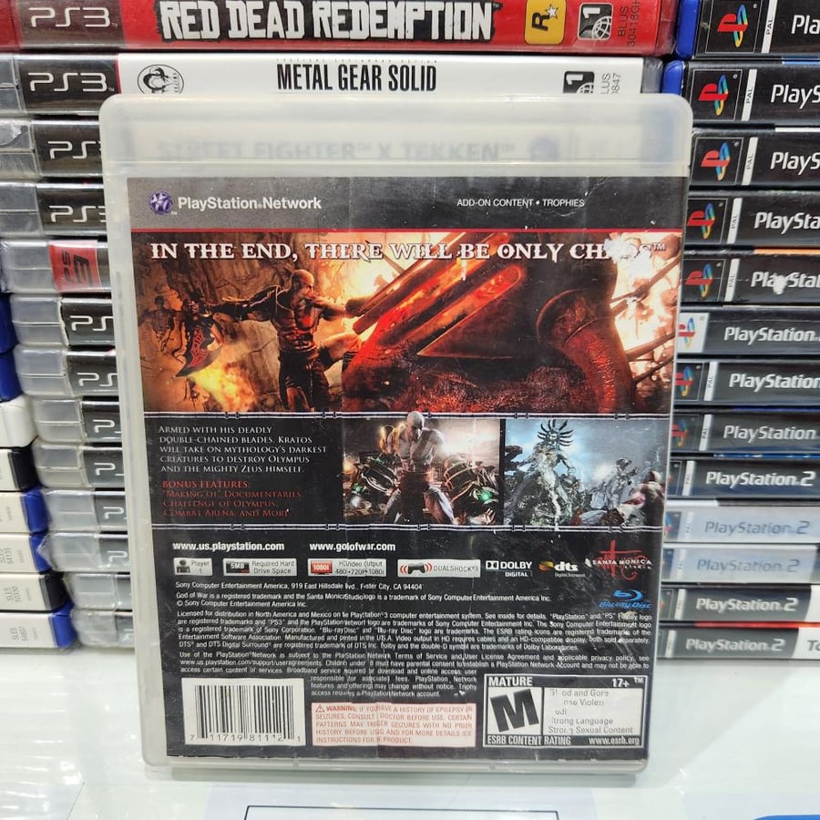 PS3 god of war 3 يوجد اثار ماء