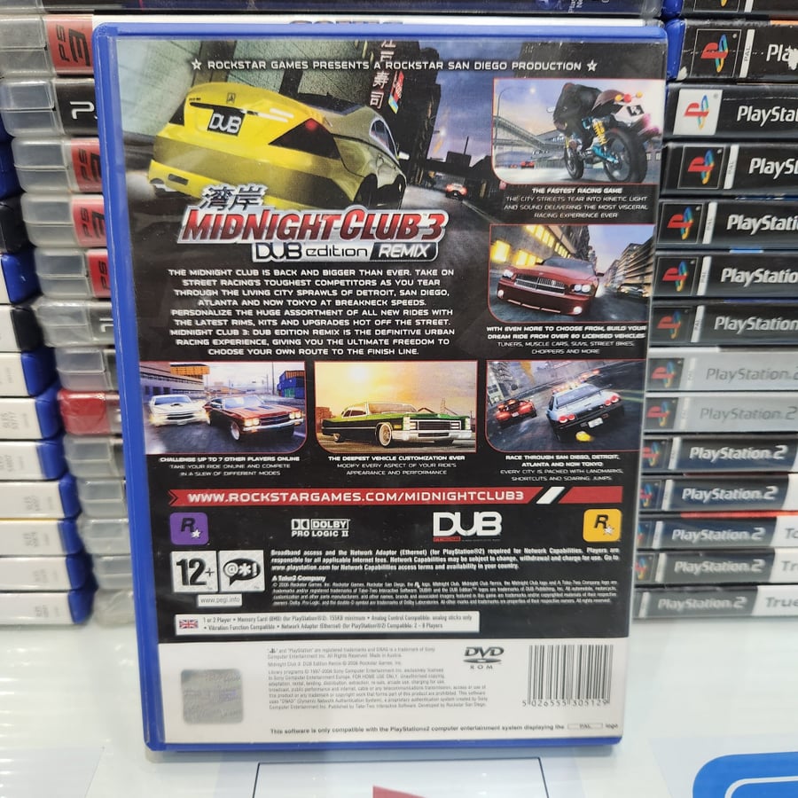 Ps2 midnight club 3 remix