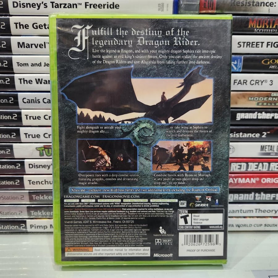 XBOX360 eragon جديد