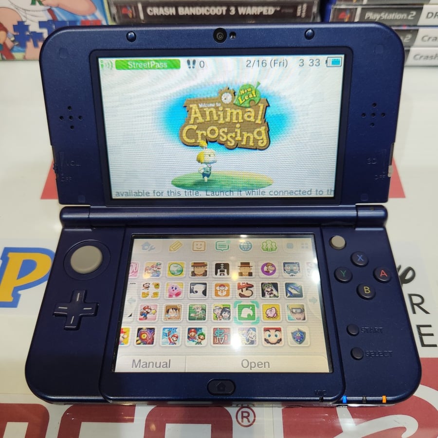 3ds نيو نينتندو ثري دي اس اكس ال لون كحلي