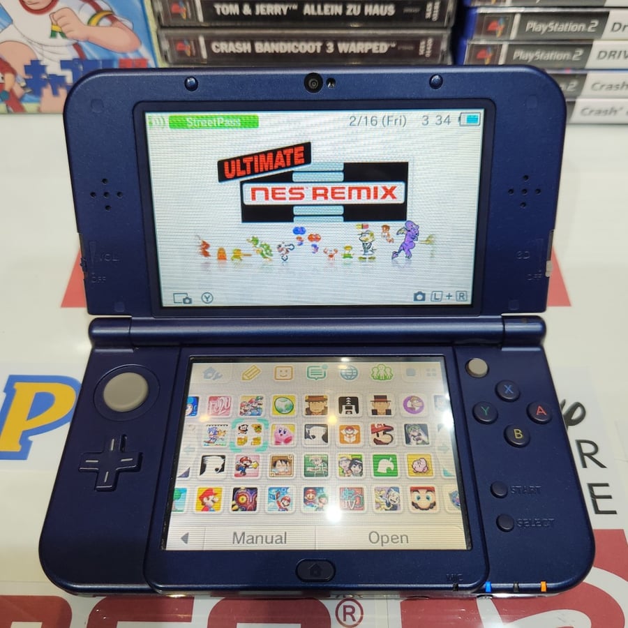 3ds نيو نينتندو ثري دي اس اكس ال لون كحلي