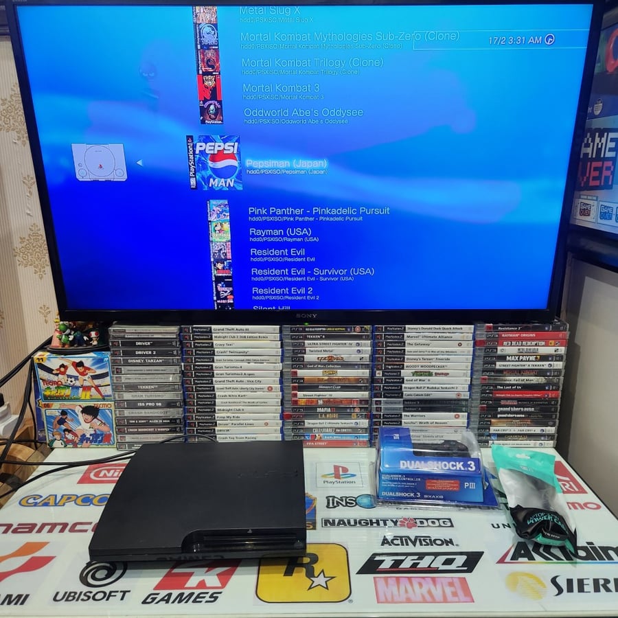 PS3 بلاستيشن ثري حجم 320 قيقا مبرمج