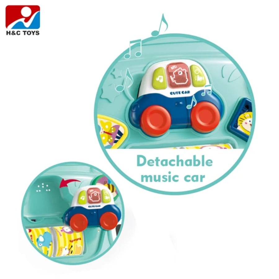 DEHKAH 2-in-1 Sit-to-Stand Learning Walker with Drawing Board ‒ Educational Baby Walker & Activity Center